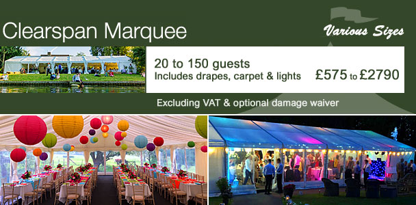 Marquee hire shop prices near me